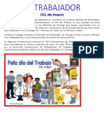 Día internacional del Trabajo 1 de Mayo historia lucha obrera 8 horas