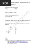 GATE-1999 One Mark Questions: Institute of Engineering Studies (IES, Bangalore) Analog Electronics Old GATE ECE