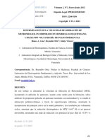 Determinación de La Velocidad de Liberación de Metronidazol Incorporado en Membranas de Quitosano, Utilizando Voltametría de Pulso Diferencial