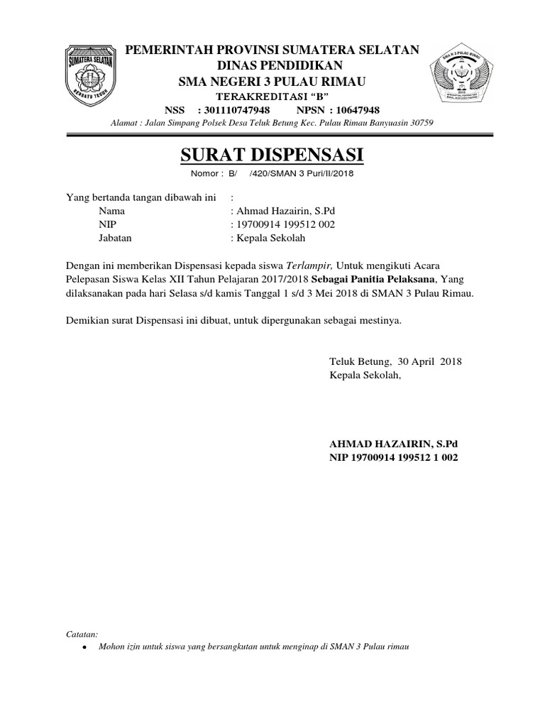 Kop Surat Dinas Pendidikan Provinsi Sumatera Selatan