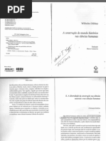 A construção do mundo histórico nas Ciências Humanas - DILTHEY, W. 