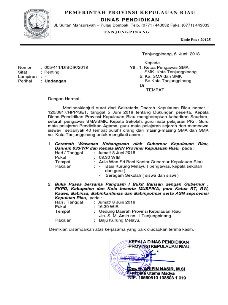 Surat Undangan Ceramah Kebangsaan Baru Tgl 8 Juni 2018 1
