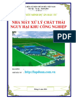 NM Xu Ly Chat Thai Nguy Hai Khu CN (Thai Nguyen) (DADT-2014)