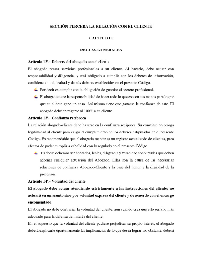Deberes Del Abogado, El Código de Ética y El Decálogo Del Abogado de