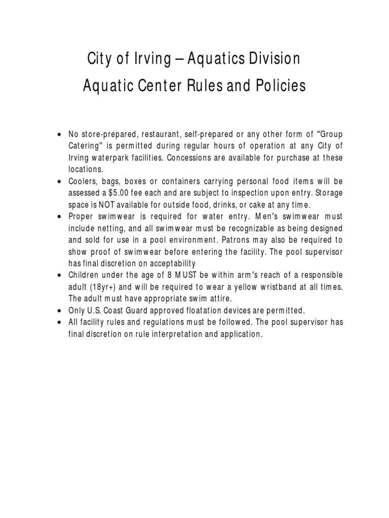 Pool Rules June 2015 PDF