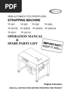 Auto Strapping Machine Manual | PDF | Switch | Mains Electricity
