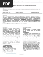 UV Spectrophotometric Method Development and Validation for Quantitative Estimation of Mebendazole