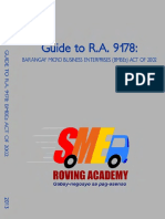 RA 9178 Barangay Micro Business Enterprise Law