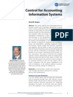 Internal Control For Accounting Information Systems: David M. Shapiro