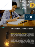 Preparation Tips For RAS
