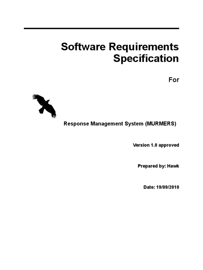 Software Requirements Specification: Response Management System ...