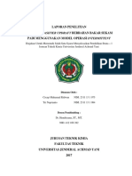 Laporan Penelitian Evaluasi Gasifier Updraft Berbahan Bakar Sekam Padi Menggunakan Model Operasi Intermittent