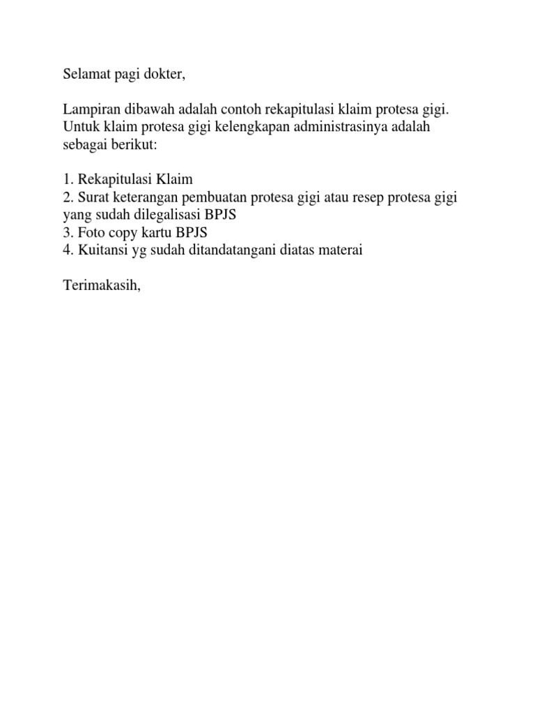 Untuk Klaim Protesa Bpjsdocx
