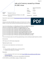 Server Node Out of Memory Caused by A Thread Processing Microsoft JDBC Driver