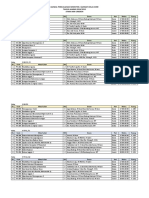 Jadwal Sem 2 Kelas Sore