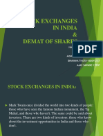 Stock Exchanges in India Final
