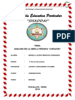 Analisis Obra Literaria Corazon