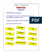 Maths Puzzle 04 Anagrams PDF