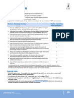 Equity Release: Summary of Learning Outcomes Number of Questions in The Examination