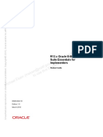 R12.x Oracle E-Business Suite Essentials For Implementers Ed 1 (Student Guide)
