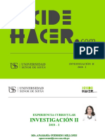 Investigación II 2018-I: Normas para la elaboración y presentación de trabajos académicos