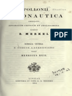 Apollonius Rhodius - Argonautica (1854)