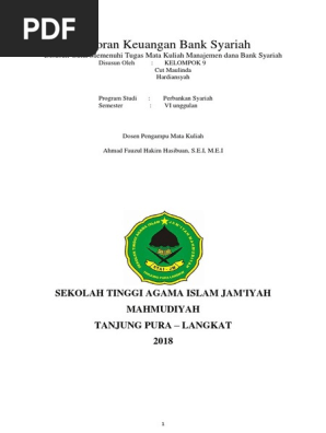 Laporan Keuangan Bank Syariah