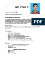 Curriculum Vitae of Obaidul