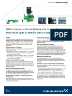 DMH Hydraulic Piston Diaphragm Dosing Pumps: From 0.15 L/H Up To 2 X 1500 L/H (200 To 4 Bar)