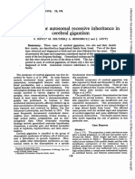 Evidence For Autosomal Cerebral Gigantism: Recessive Inheritance