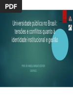 Tensões e Conflitos Universidade Brasileira Jan 2016