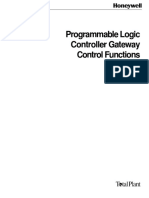 Programmable Logic Controller Gateway Control Functions