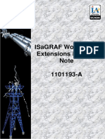 Isagraf Workbench Extensions Release Note 1101193-A