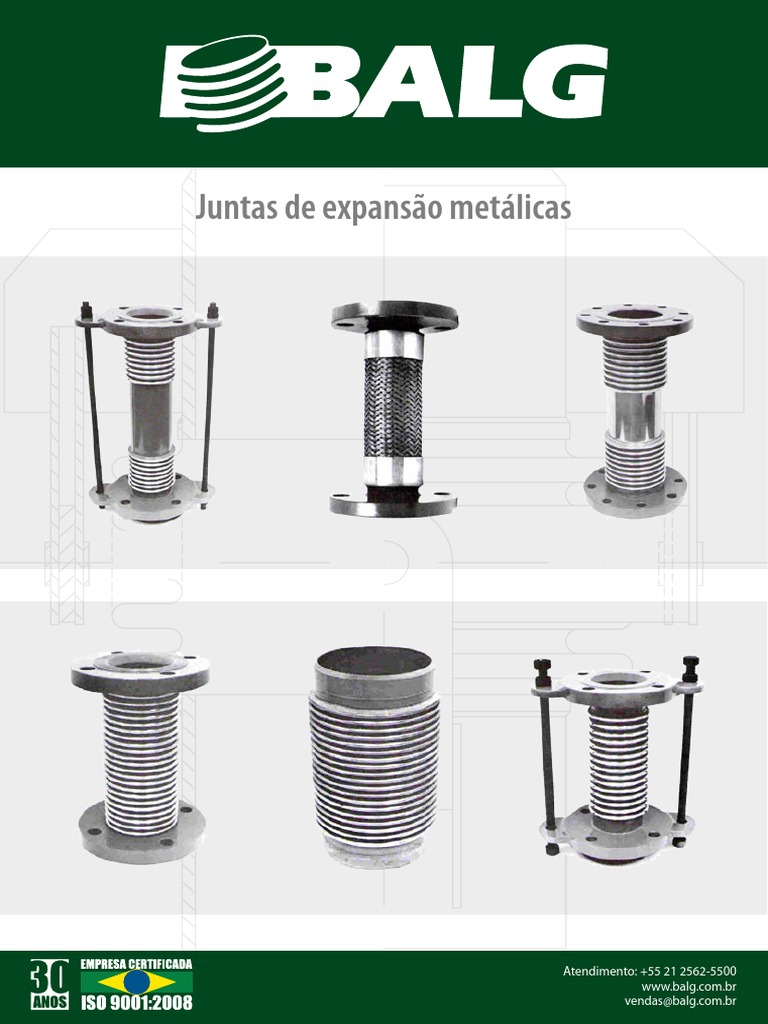 Juntas de Expansão Metálicas e Amortecedores | PDF | Materiais de ...
