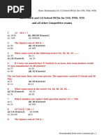 Basic Mathematics &#038; I.Q Solved MCQs (for CSS, PMS, NTS)