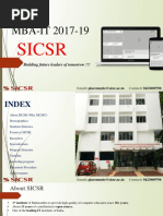 SICSR MBA-IT 1719 Presentation