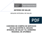 Convenio SIS-Gobierno Regional Apurímac compra servicios salud