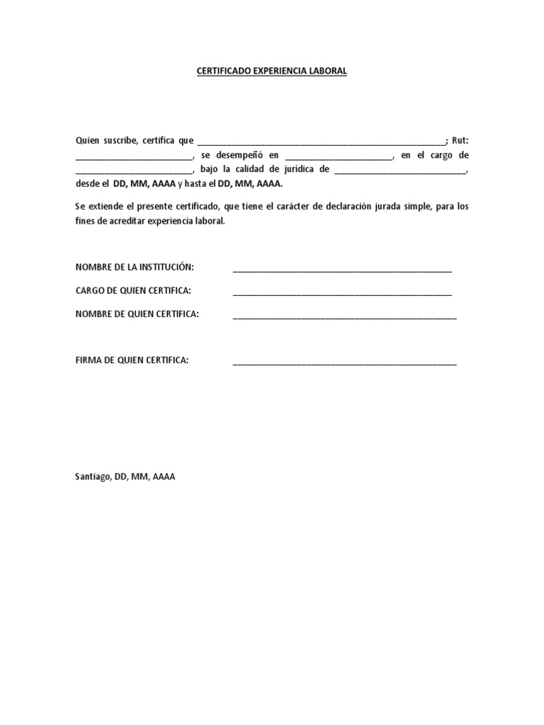 Anexo 6 Certificado Experiencia Profesional PDF