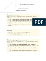 Transformaciones de Funciones