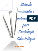 Instrumentos y Materiales para Semiologia