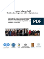 Social Determinants and Indigenous Health: The International Experience and Its Policy Implications