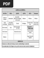 Tarefas Semanas (Limpeza Da Empresa)