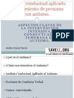 Análisis Conductual Aplicado Al Tratamiento de Personas Con Autismo