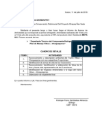 Carta de Informe Julio