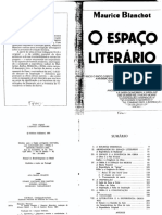 BLANCHOT Maurice O Espaco Literario PDF