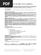 CONTRATO PRIVADO DE ALBAÑILERIA