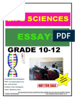 Life Sciences Essays Document Grade 10-12