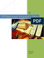 30 RAZÃ ES PORQUE NÃ O GUARDO O SÃ BADO Â Amilto Justus PDF