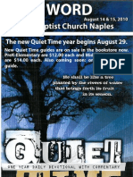 First Baptist Church Naples: The New Quiet Time Year Begins August 29