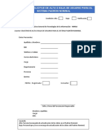 Formato de Solicitud de Usuario y Clave para Padron Nominal PDF
